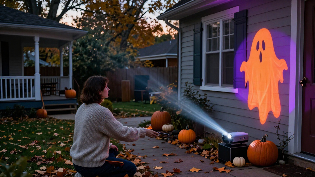 Halloween outdoor projector lights