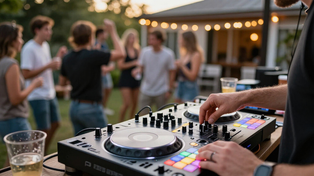 DJ controllers for party mixing