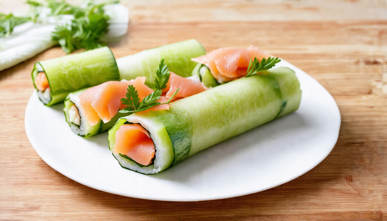 Delicious Cucumber and Smoked Salmon Roll-Ups: A Refreshing Appetizer for Any Occasion!