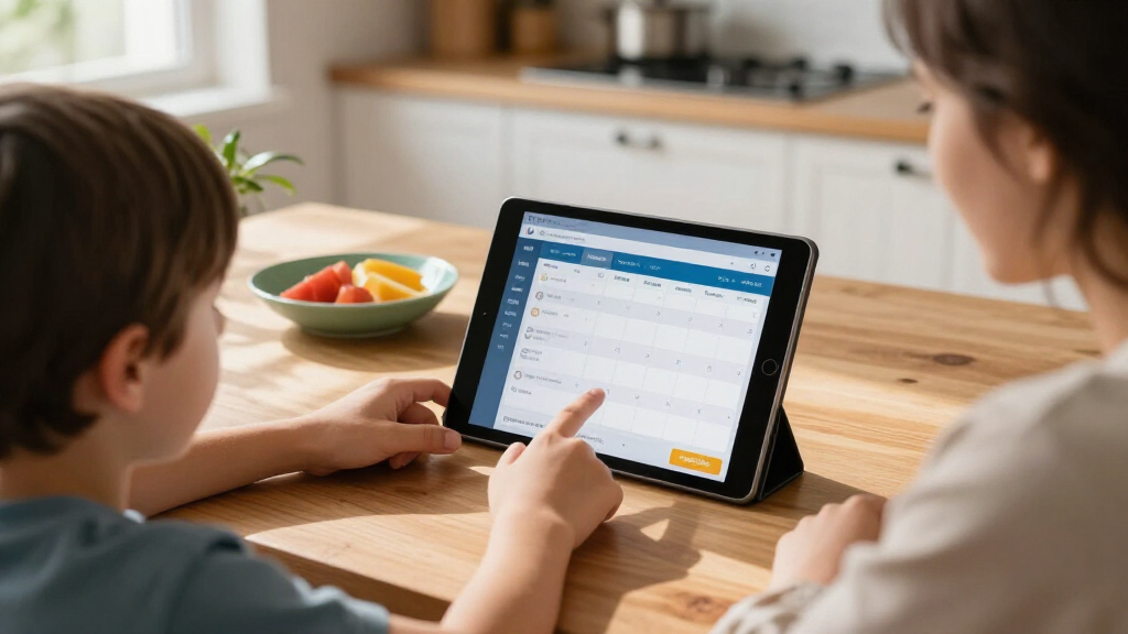 best tablet for co-parenting schedules and school apps
