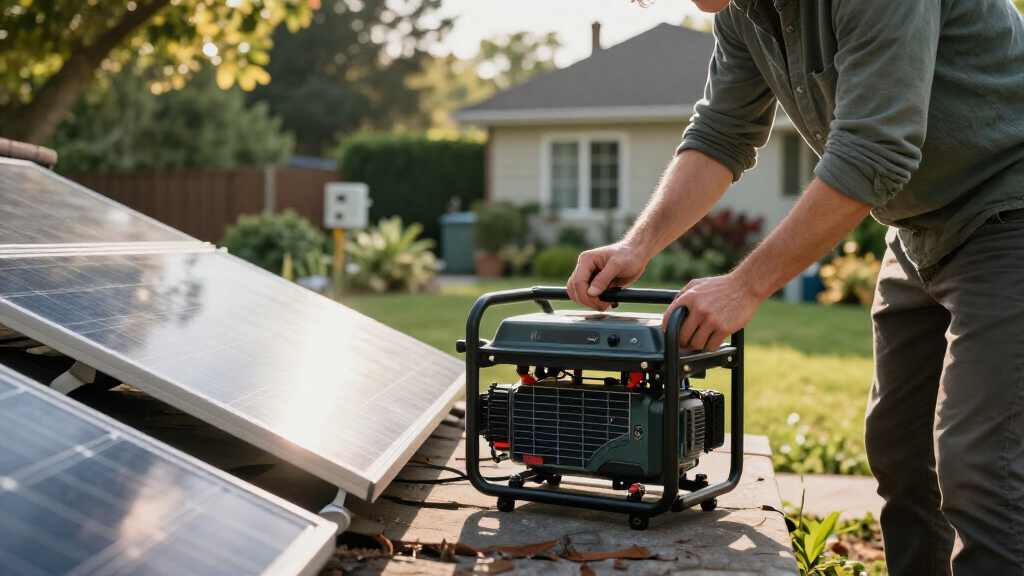 solar-powered backup generators