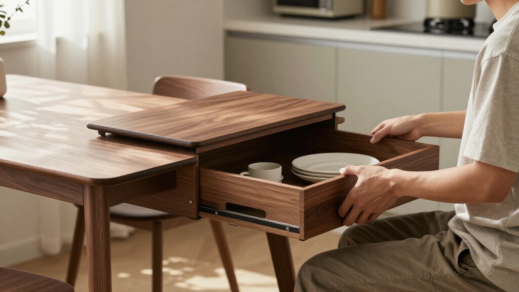best compact dining set with hidden storage premium