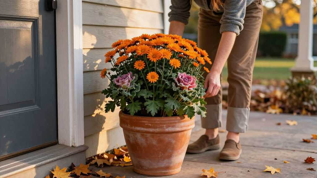 best fall plants for front doors