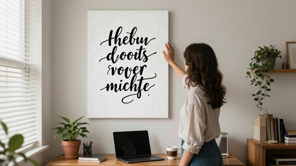 motivational quote wall art