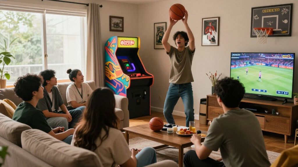 best basketball arcade machine for watch party room