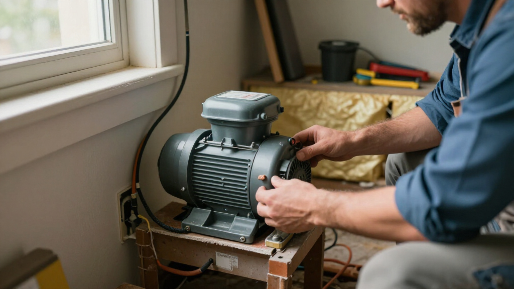 geothermal heat pump blower motor