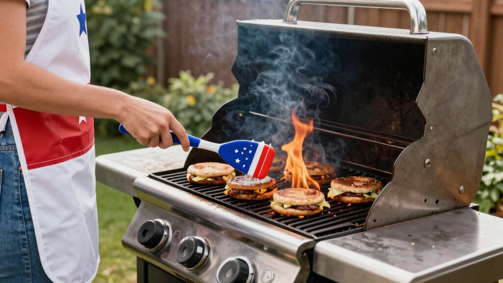 patriotic grilling tools