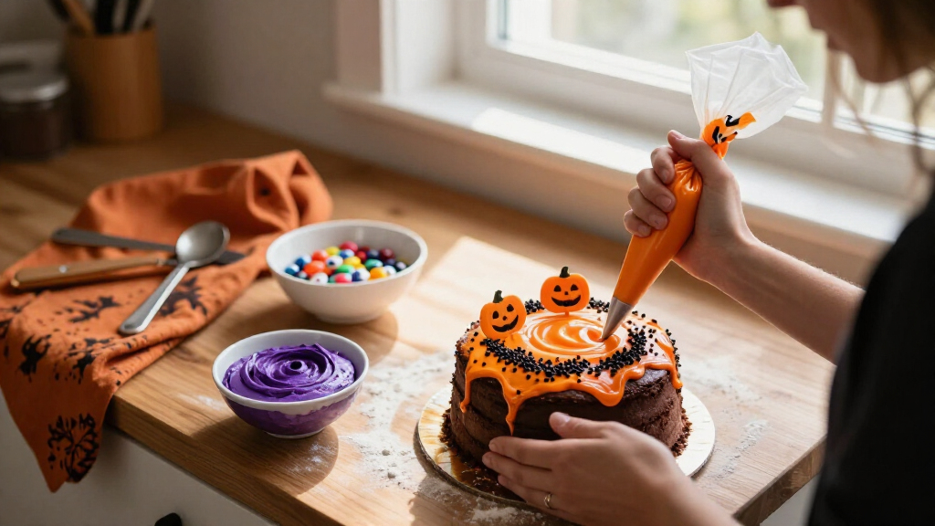 Halloween cake decorating supplies