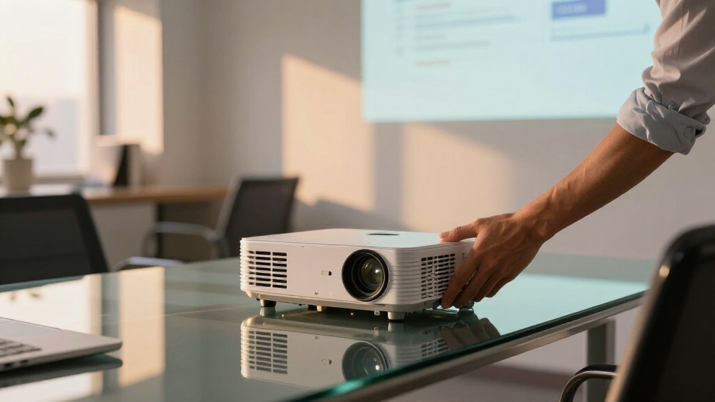 Projector for investor presentations