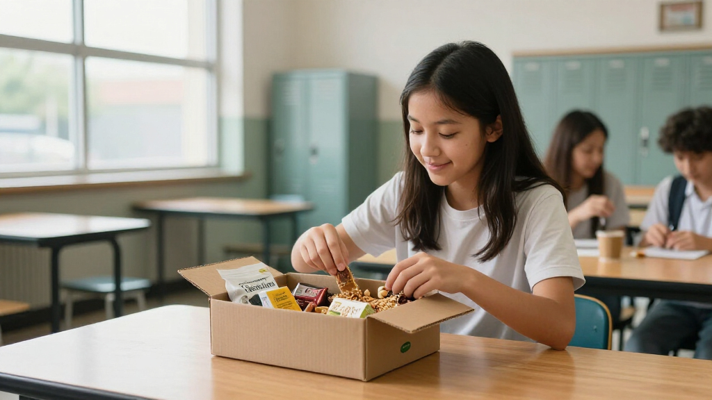 organic snack boxes for students