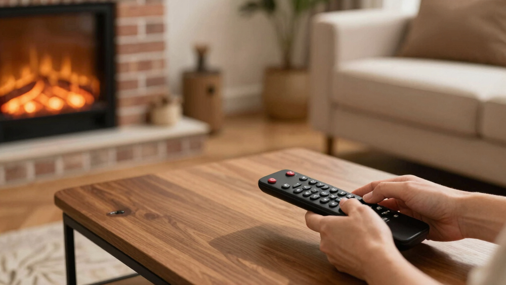 electric fireplace remote controls