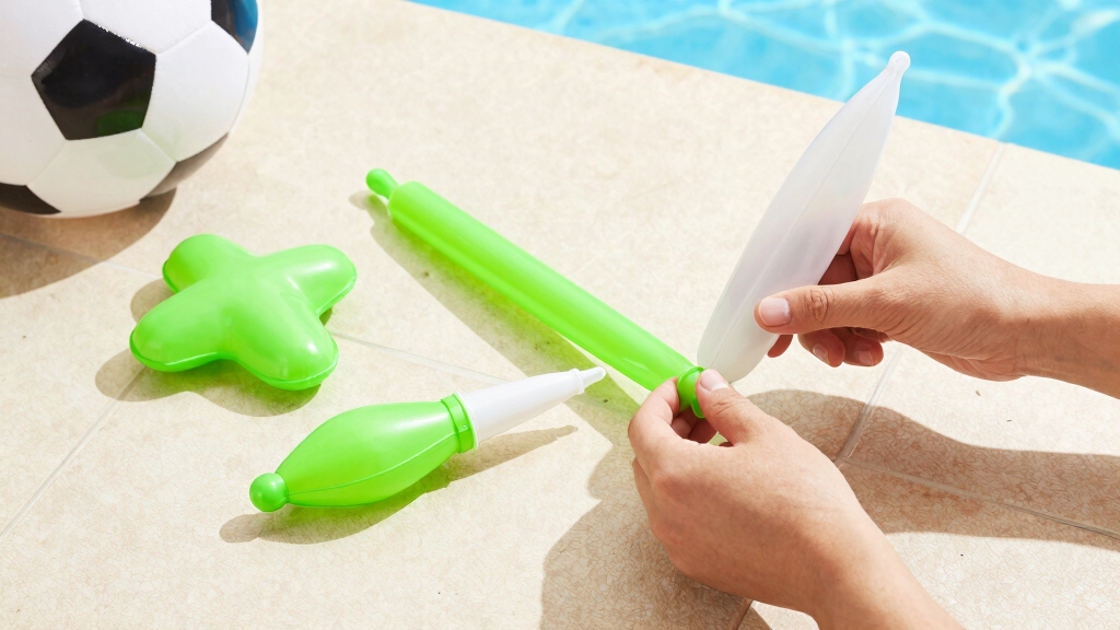 inflatable soccer pool toys