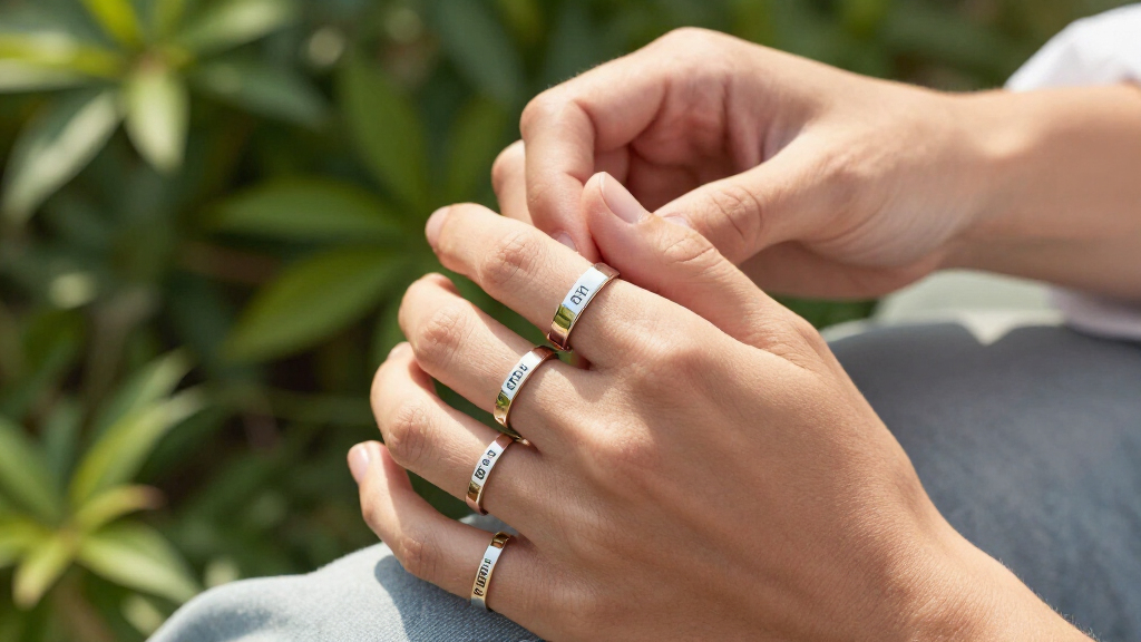 stackable name rings