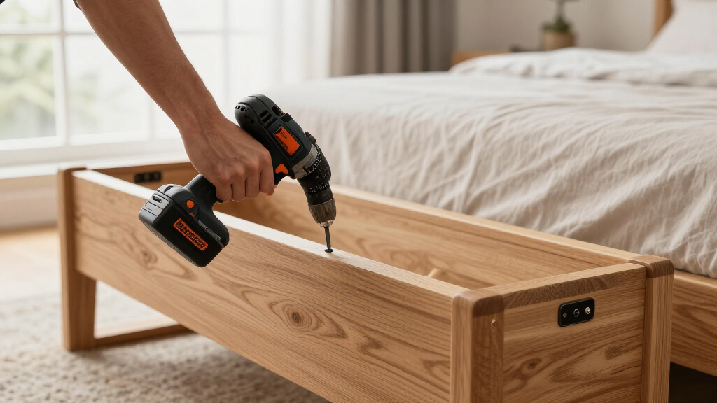 solid wood bed frames for heavy mattresses on amazon