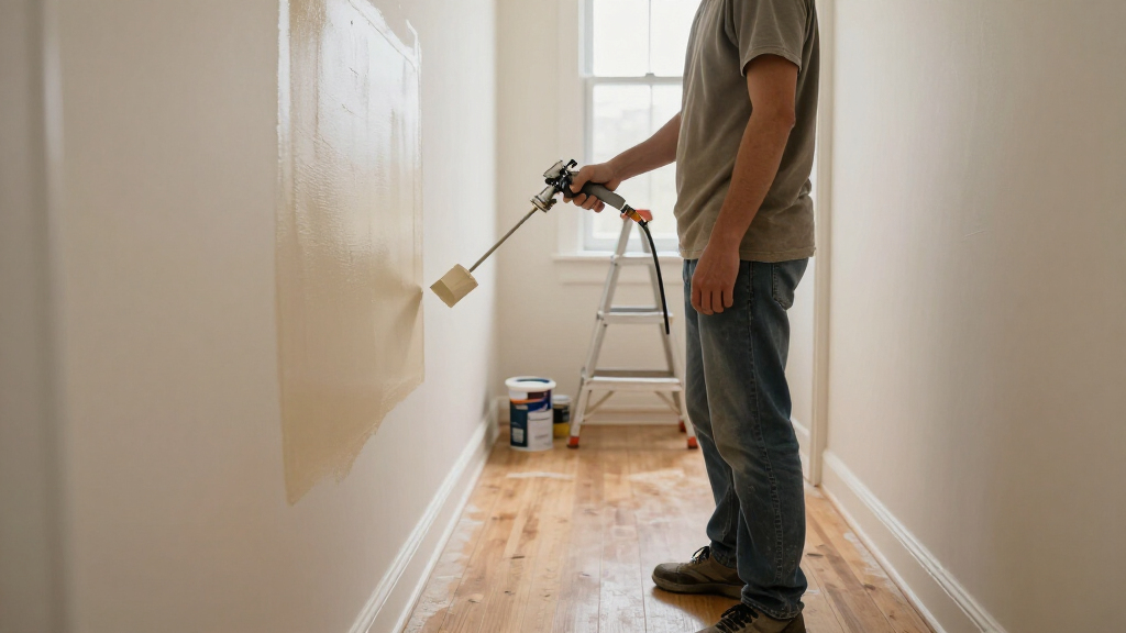 sprayer for painting long hallways