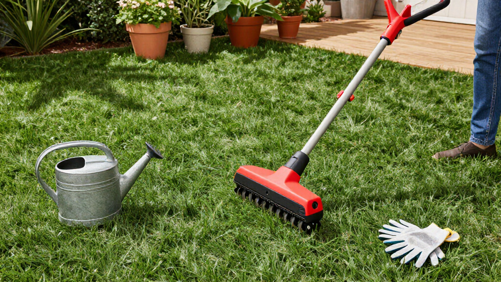 electric lawn dethatcher and scarifier 2 in 1