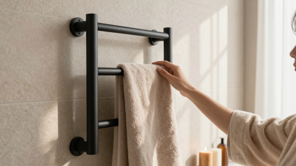 rated heated towel rack