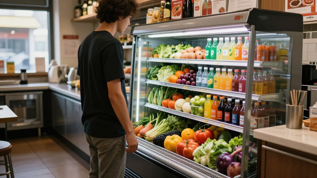 commercial countertop display refrigerator