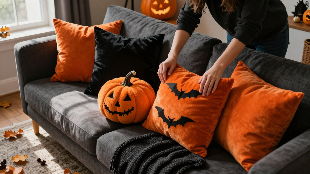 halloween decorative throw pillows