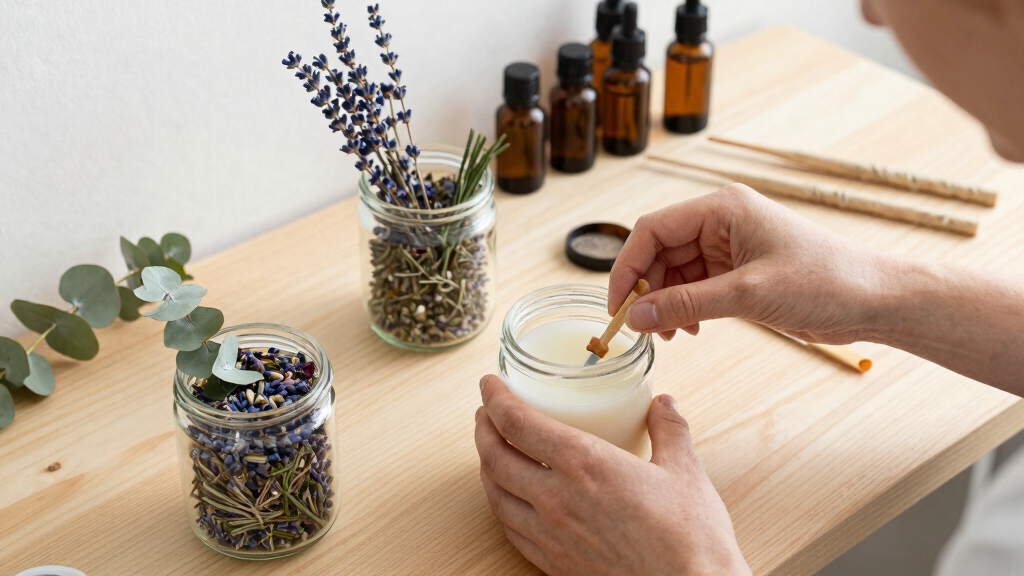 herbal aromatherapy candles