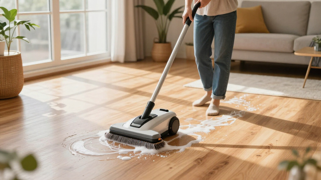 orbital floor scrubber for home use