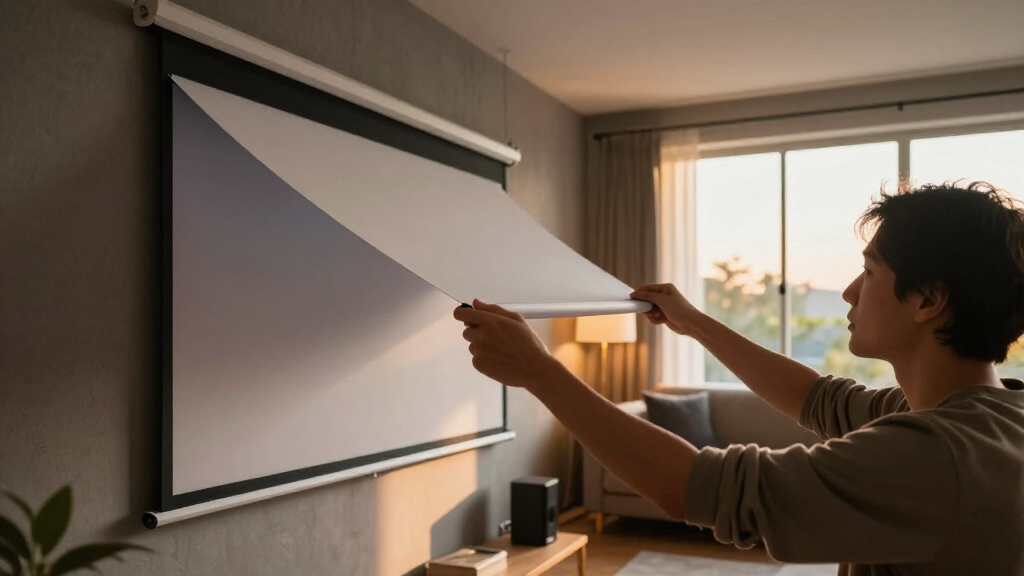 tab tension projector screens