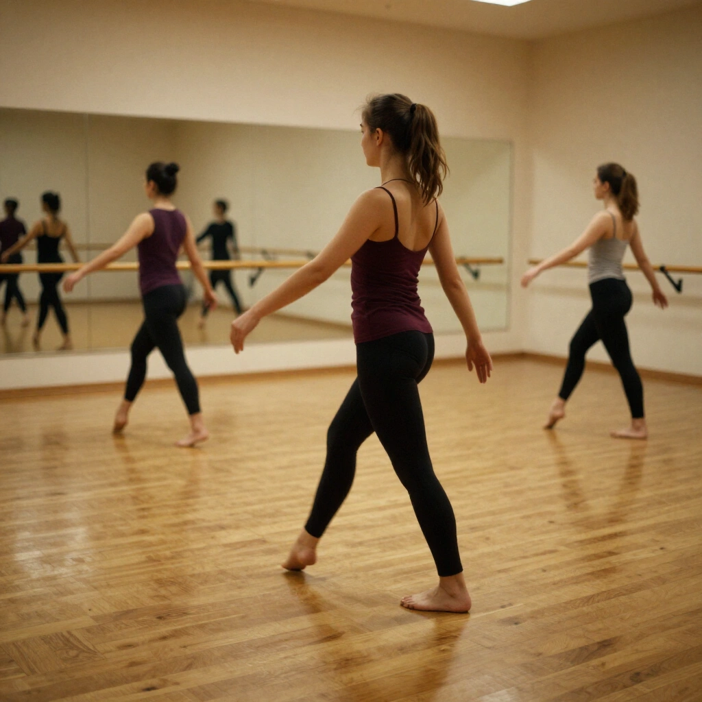 Movement class on a sprung wooden floor