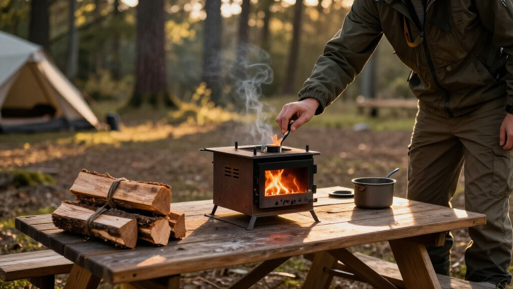 camping wood stove