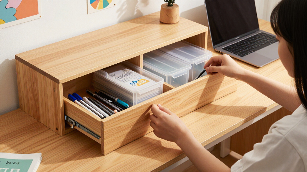 student desk storage solutions