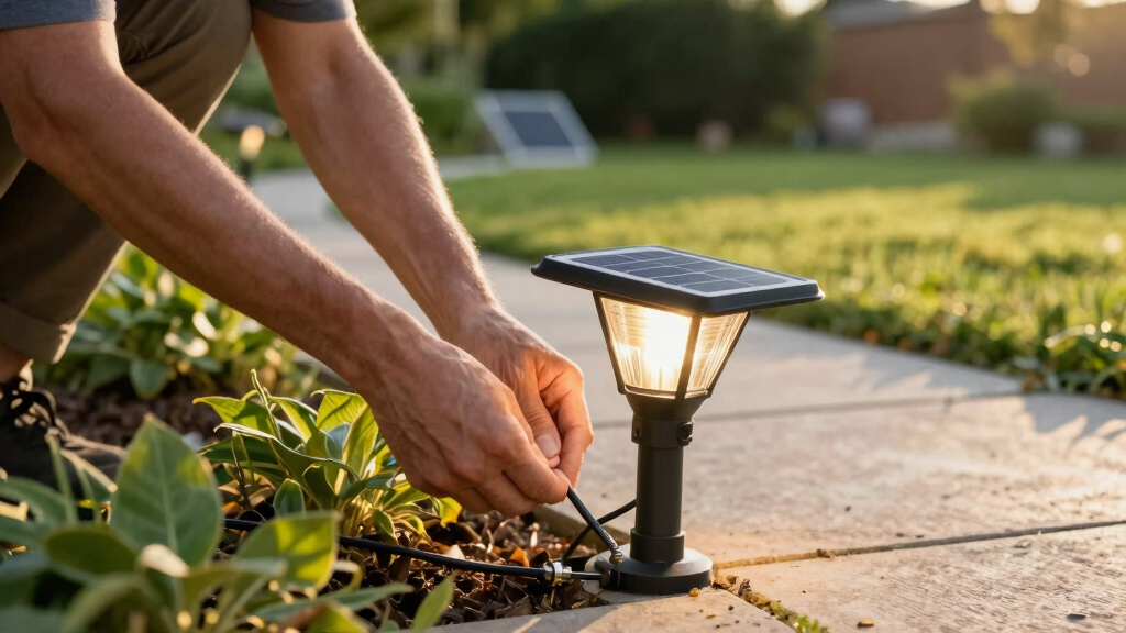 solar-powered outdoor lights