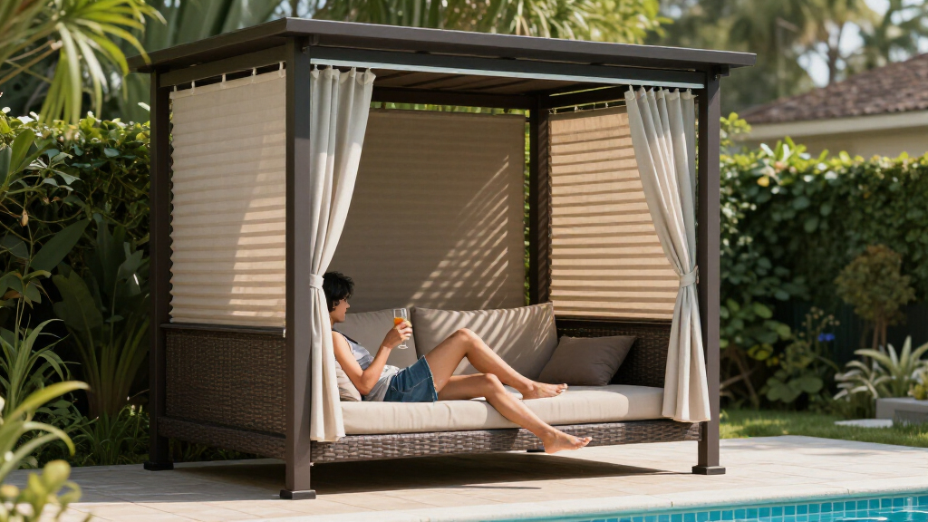 motorized pergolas for pool patios