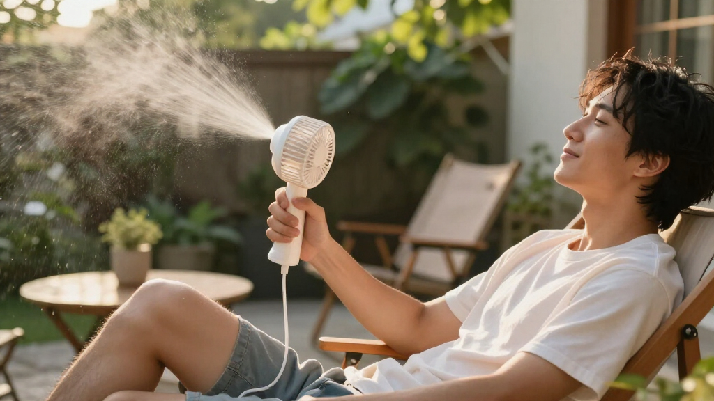 misting fan outdoor