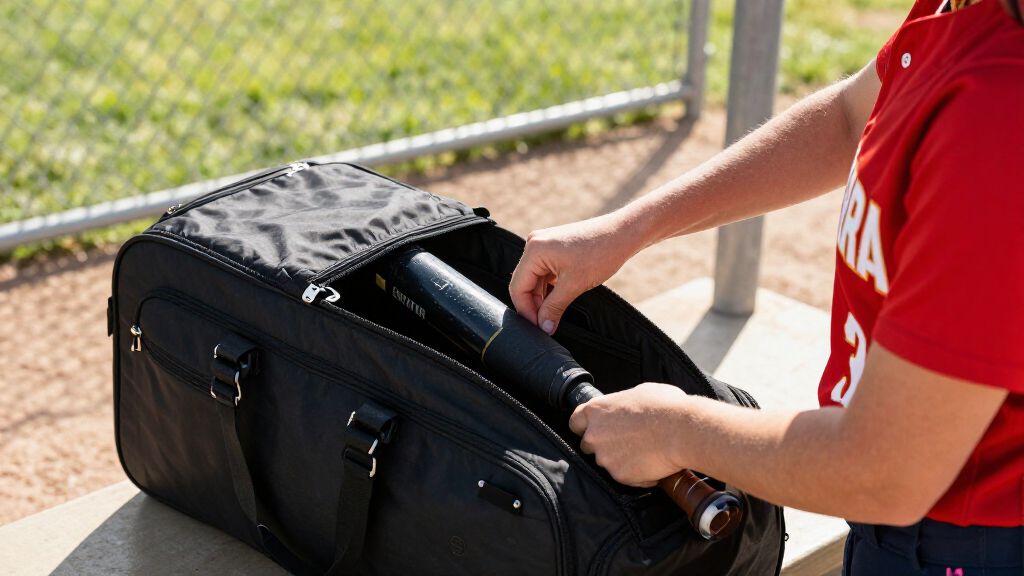 softball roller bags with bat sleeves