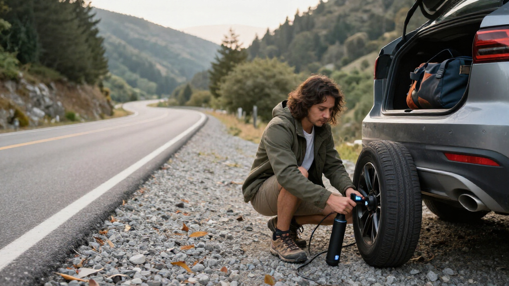 tire inflator portable high power for road trips