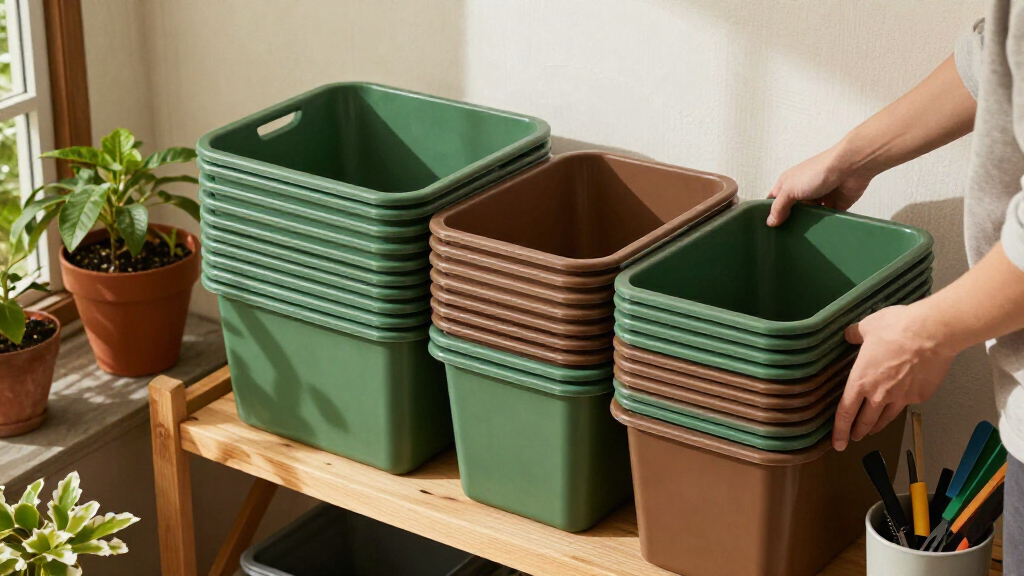 garden organization and storage bins