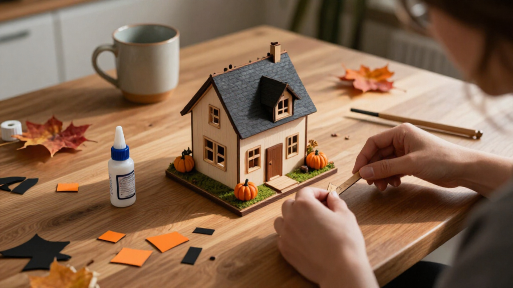 Halloween DIY miniature house kits