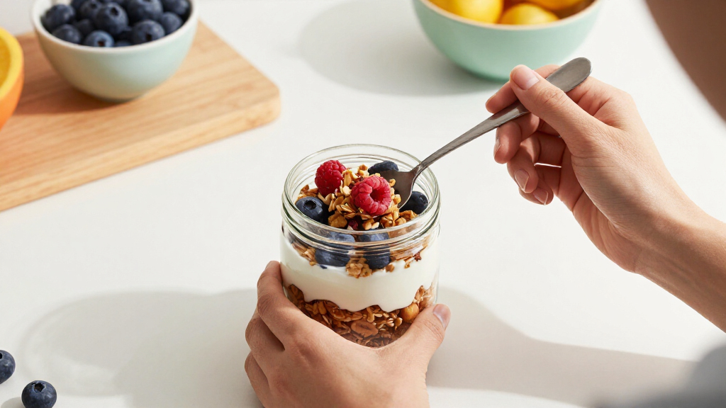 healthy snack jars