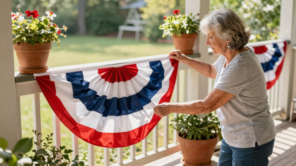 senior-friendly patriotic outdoor decor