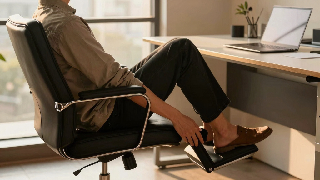 office chair with footrest premium