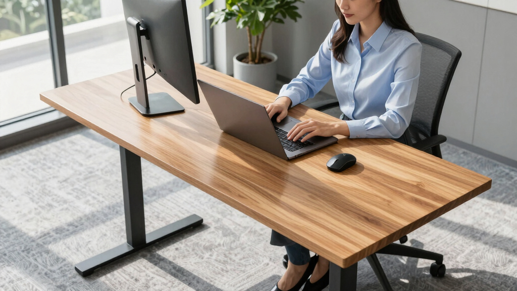 best solid wood standing desk for accountants