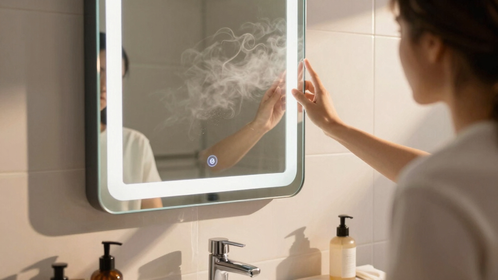 best LED bathroom mirror anti fog