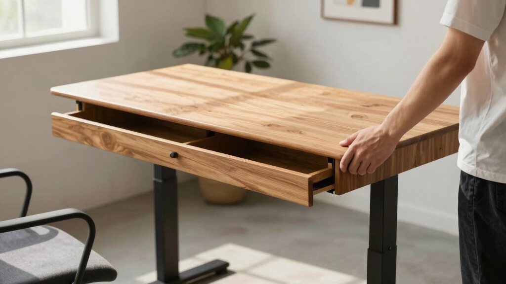 best standing desk with drawers for small business office