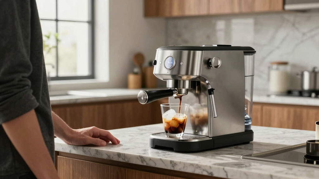 best bean to cup espresso machine with iced coffee