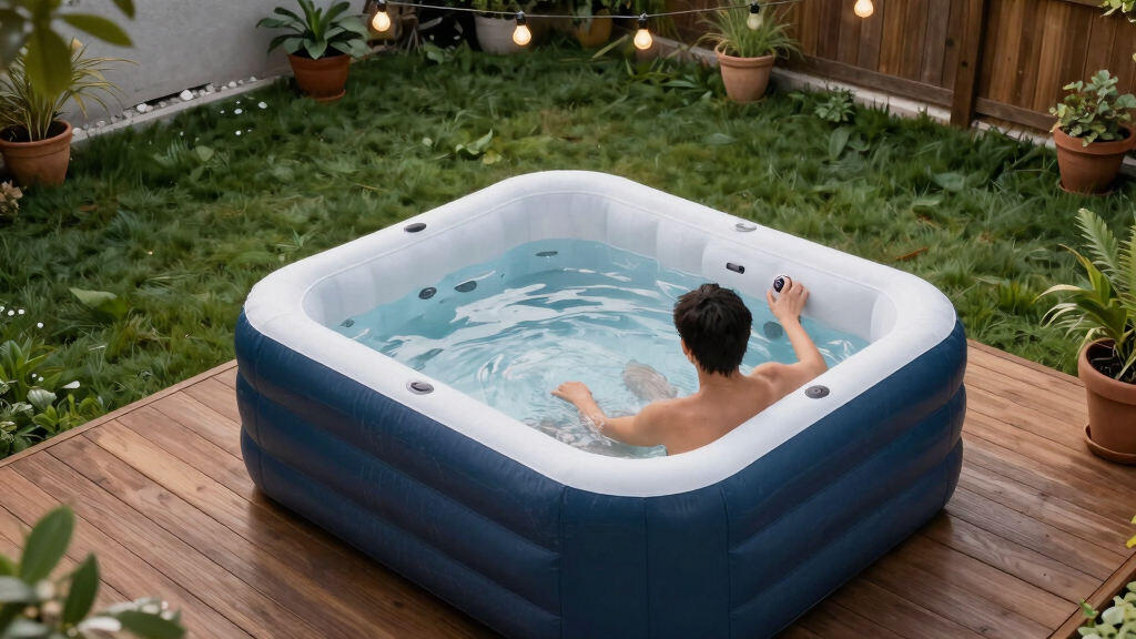 best inflatable hot tub for backyard glamping