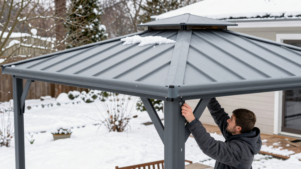best hardtop gazebo for snow load