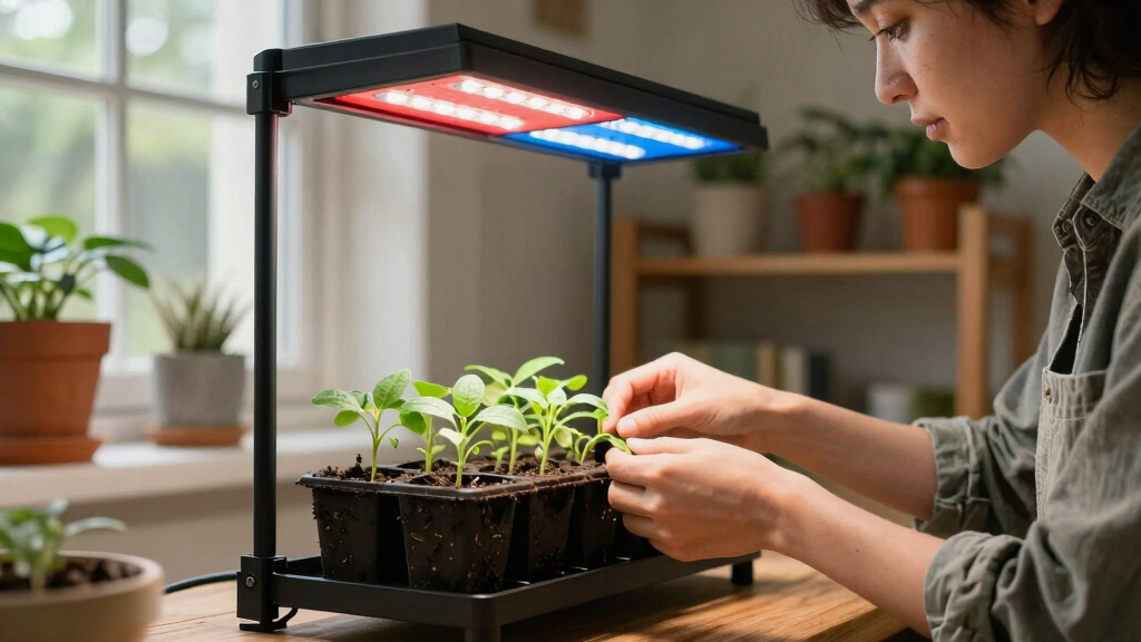 best LED grow light for seed starting shelves