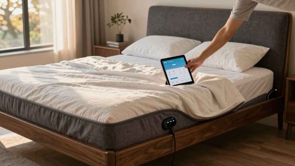 best king adjustable bed base with app control