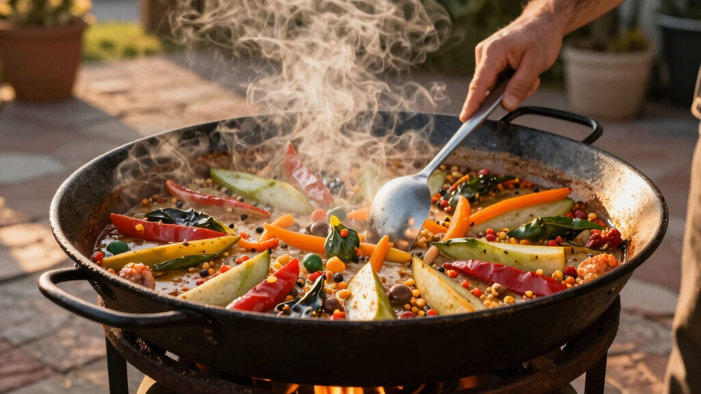best paella pan for outdoor cooking