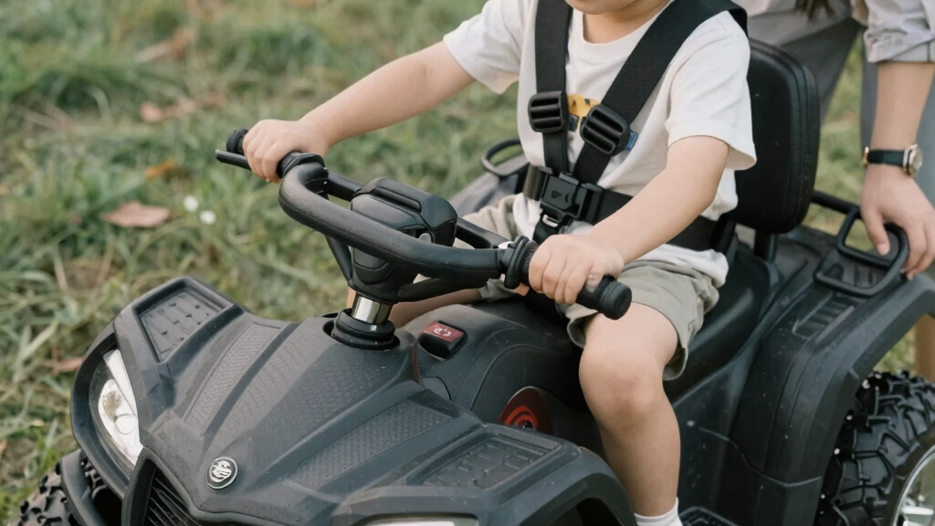 best 12v ride on atv with safety belt