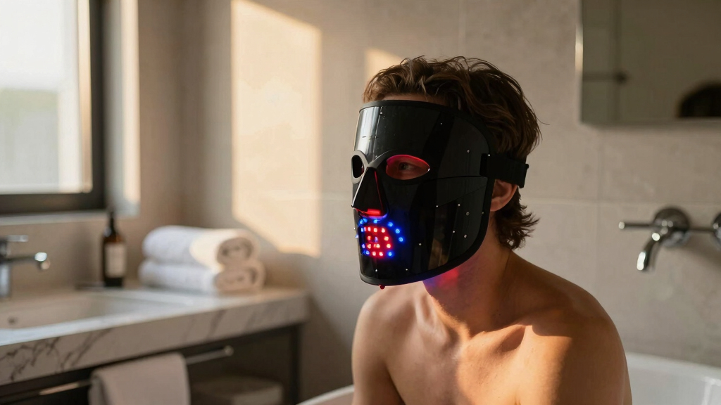best LED light therapy mask premium